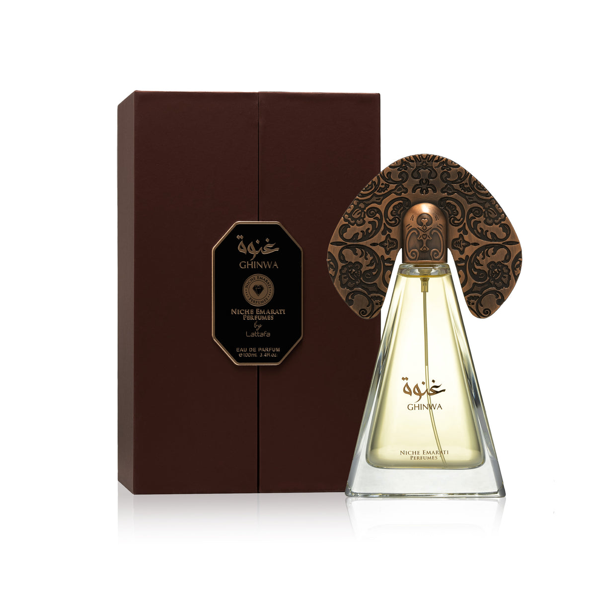 Ghinwa Niche Emarati, flacon et boîte
