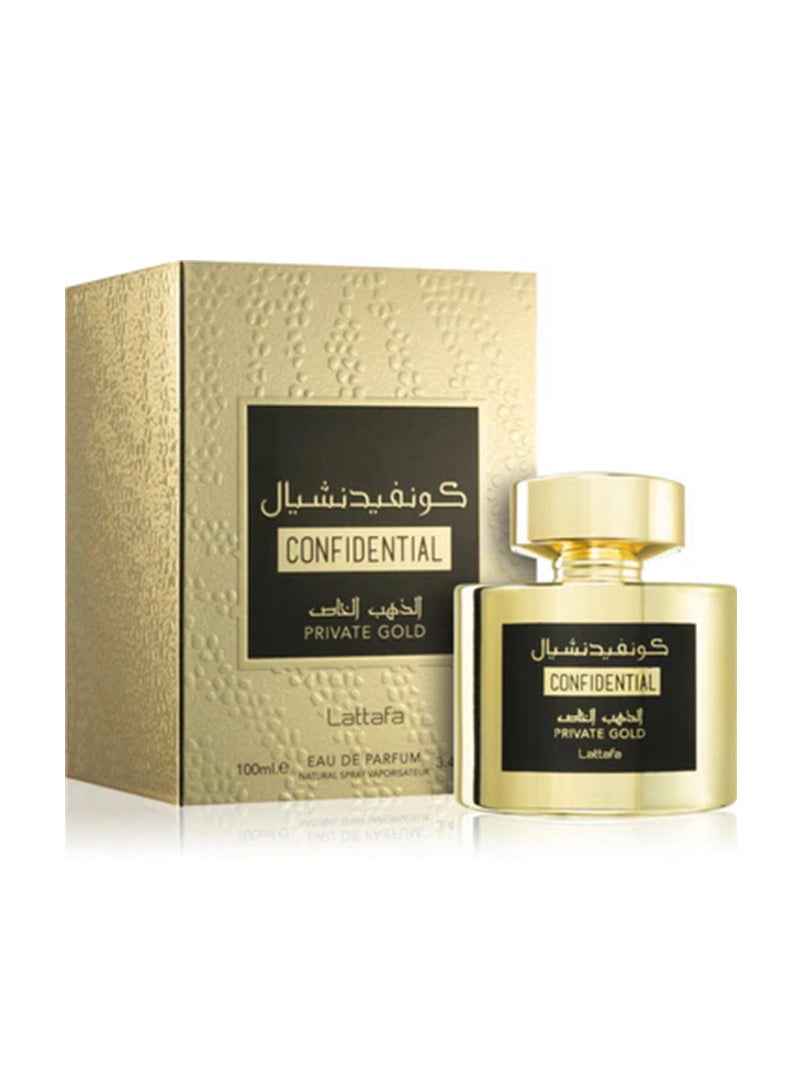 Confidential Private Gold Eau de Parfum 100 ml - Lattafa - PARFUM DUBAI STORE