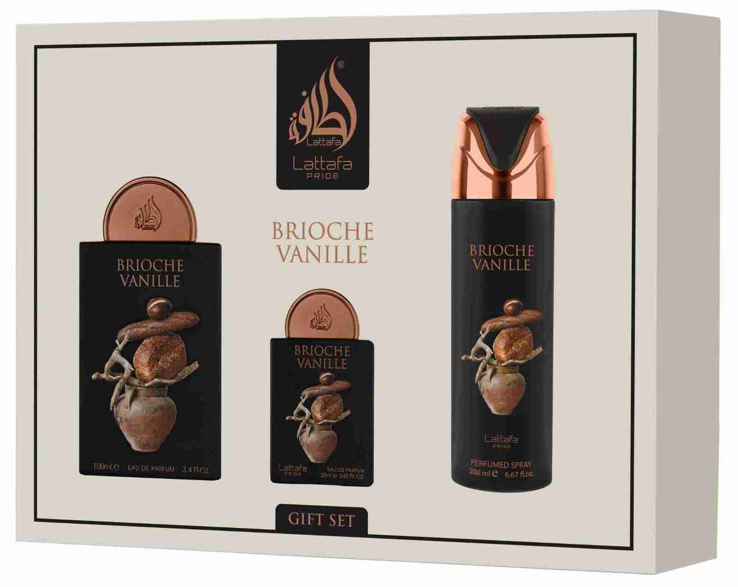 Coffret cadeau Brioche Vanille de Lattafa Pride