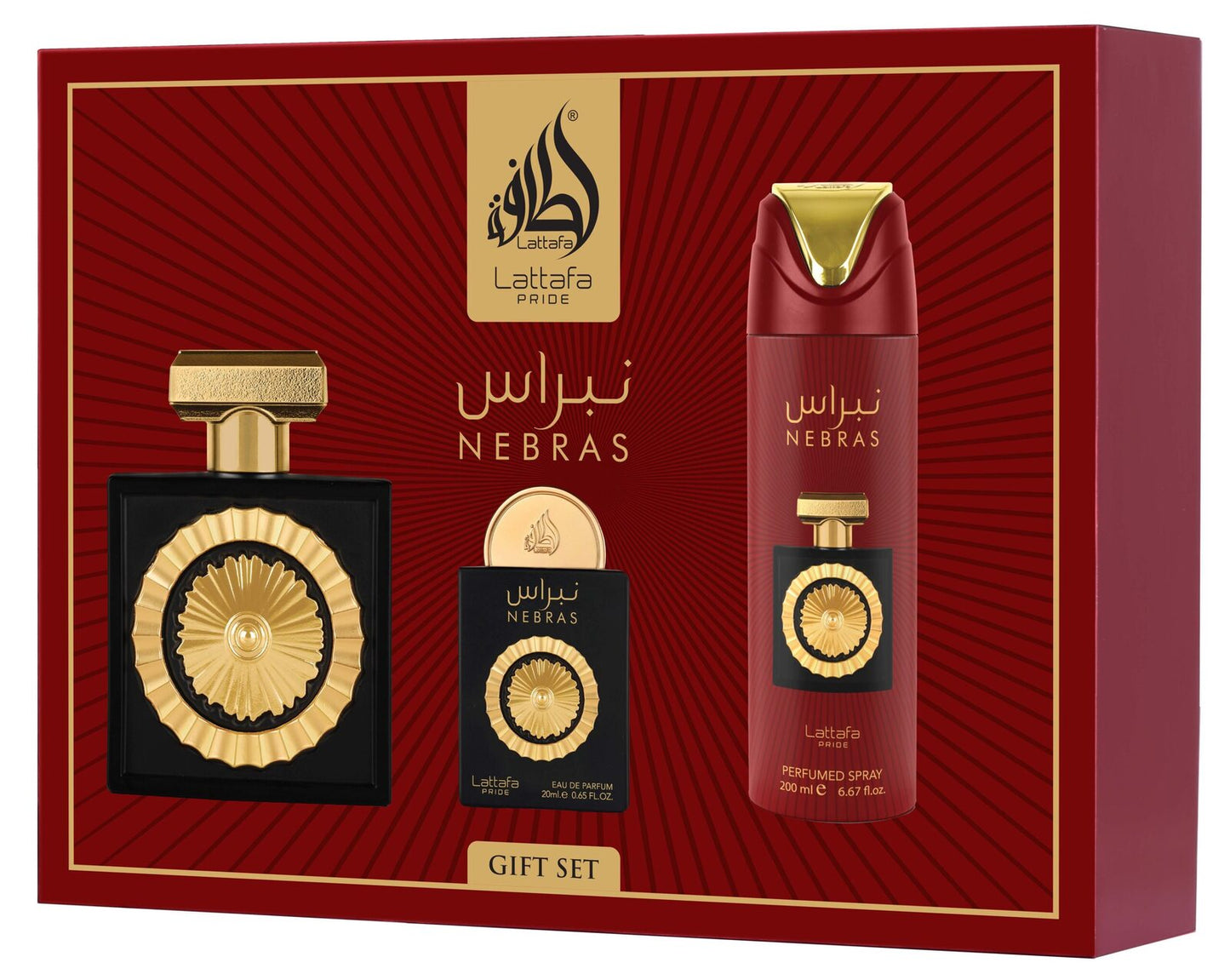Coffret cadeau Nebras de Lattafa Pride