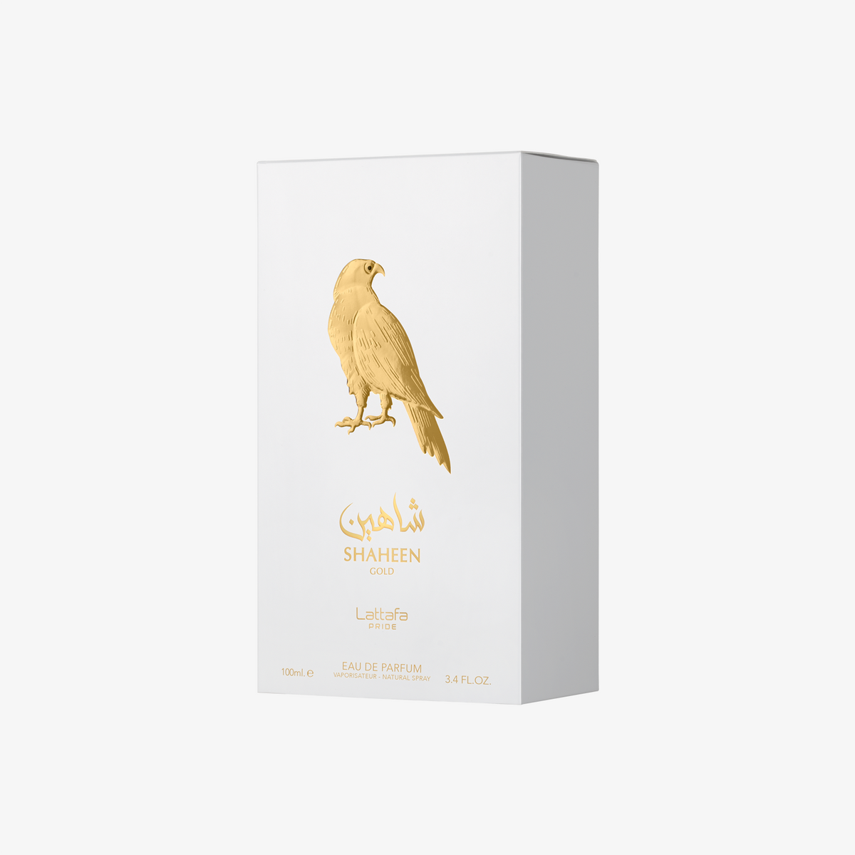 Shaheen Gold Lattafa Pride, boîte
