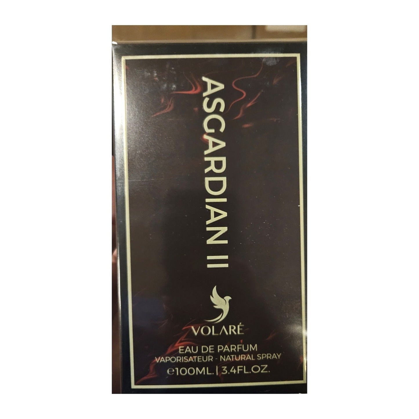 Asgardian II Volaré coffret reçu en stock, packaging noir liseré or motif flammes