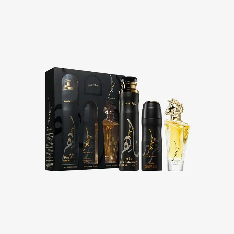 Coffret cadeau Maahir 3 pièces - Lattafa - PARFUM DUBAI STORE