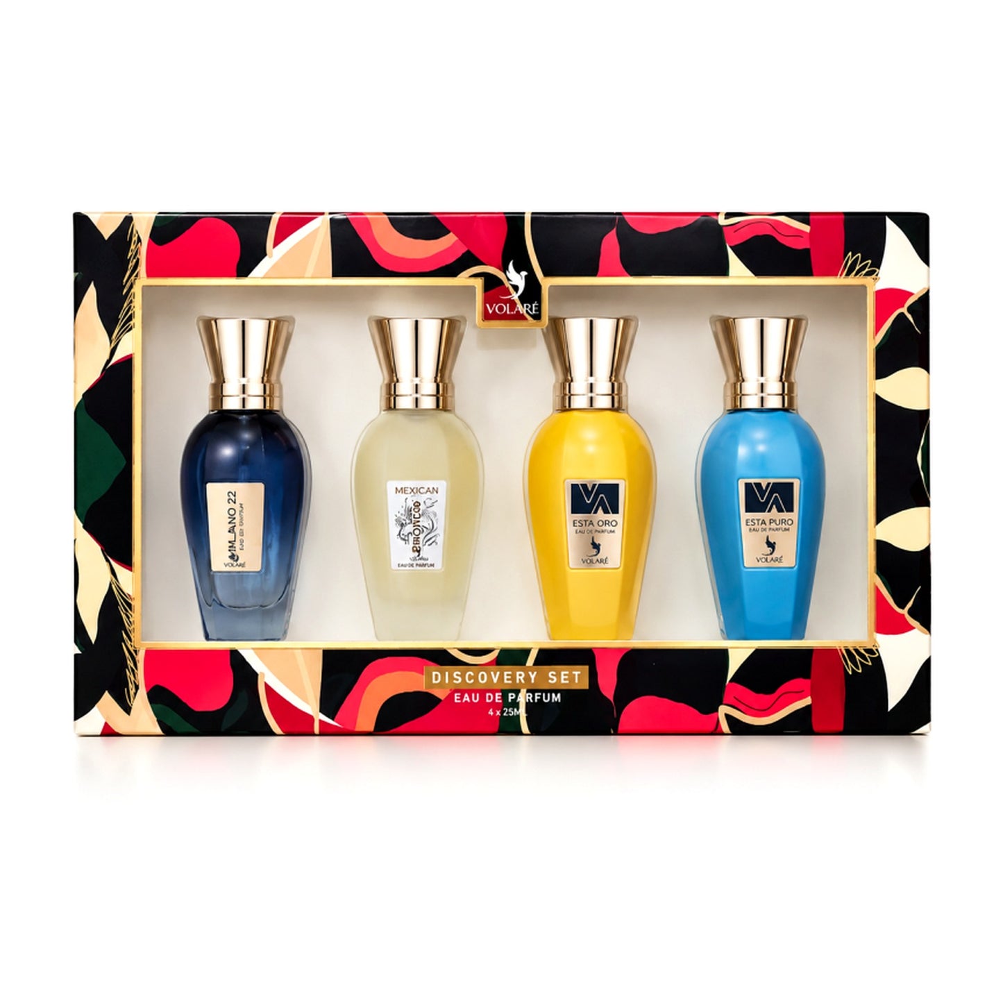 Coffret Volaré Discovery Set 4x25ml - Milano 22, Bronco Mexican, Esta Oro, Esta Puro
