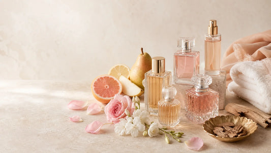 Sélection de fragrances féminines et rituel parfumé