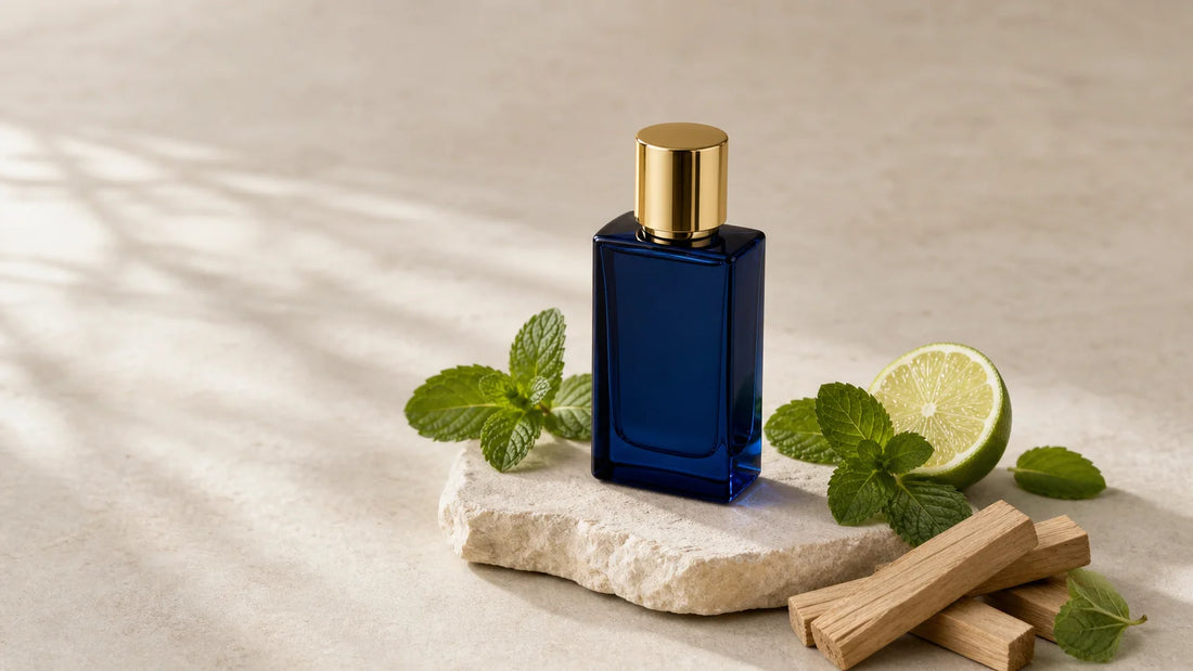 Flacon générique de parfum masculin frais et boisé de 35 ml