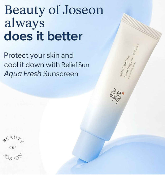 Ecran solaire Relief Sun Aquafresh Sunscreen 50 ml - Beauty of Joseon - PARFUM DUBAI STORE