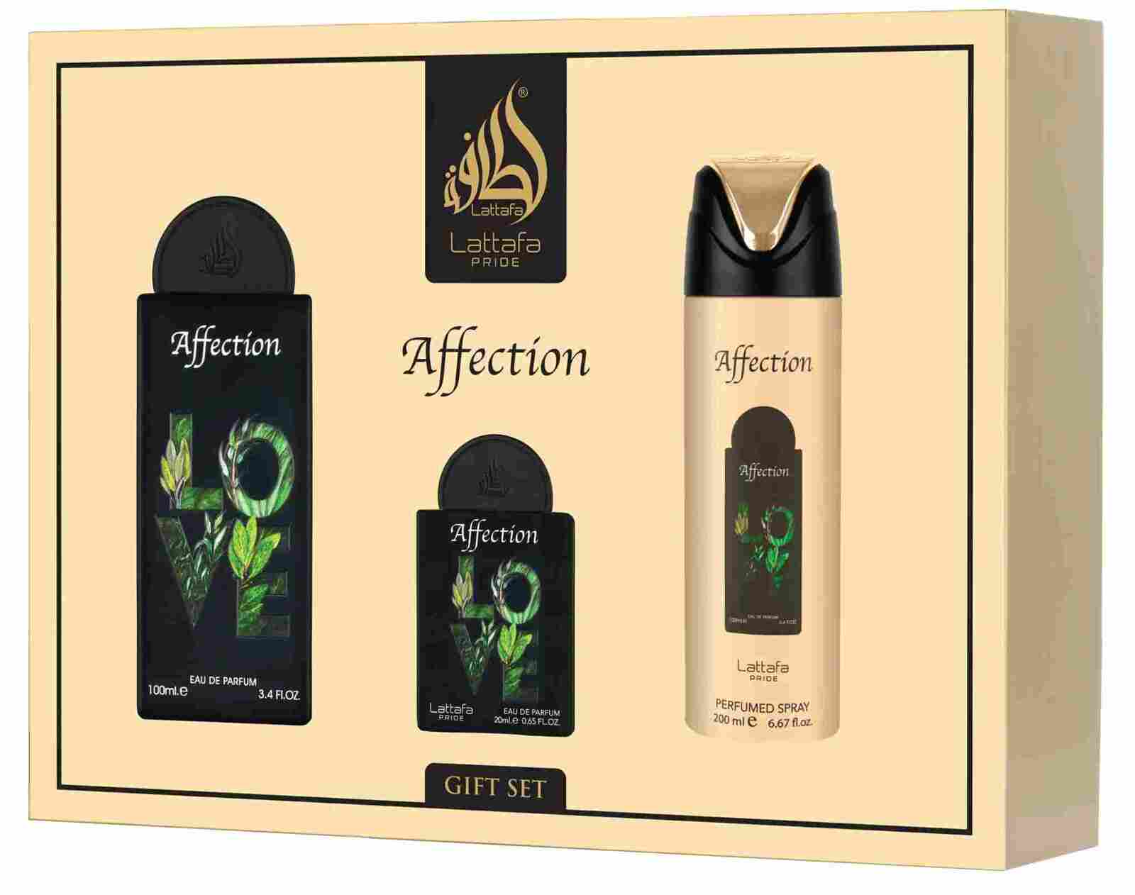 Coffret cadeau Affection (3pièces) - Lattafa Pride - PARFUM DUBAI STORE