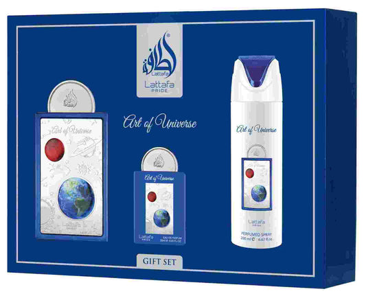 Coffret cadeau Art of Universe (3 pièces) - Lattafa Pride - PARFUM DUBAI STORE