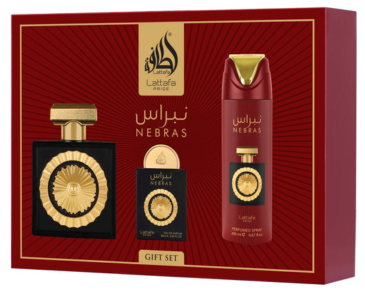 Coffret cadeau Nebras de Lattafa Pride