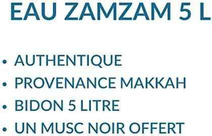 Pack Sérénité : Eau de Zamzam Authentique 5L + Musc Noir MSPURE Offert - PARFUM DUBAI STORE