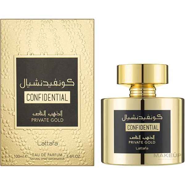 Lot de 12 pièces Confidential Gold - Lattafa Perfumes - PARFUM DUBAI STORE