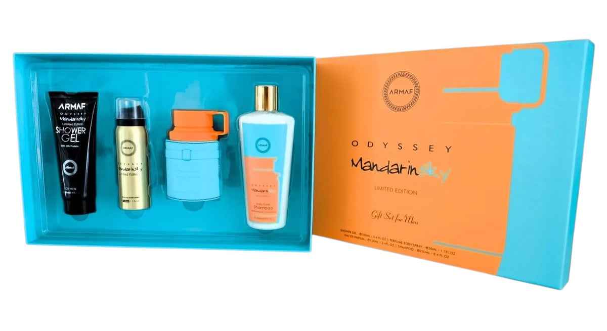 Coffret cadeau Odyssey Mandarin Sky ( 4 pièces) - Armaf - PARFUM DUBAI STORE