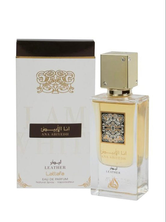 Ana Abiyedh Leather 100 mL– Lattafa Perfumes Parfum Mixte Cuir Envoûtant