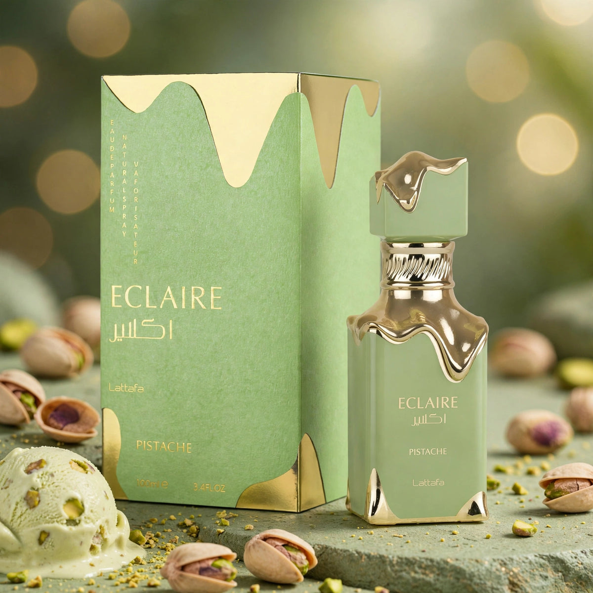 Eclaire Pistachio Eau de Parfum 100ml - Lattafa