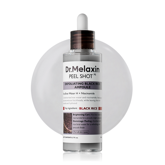 Dr. Melaxin Peel Shot Exfoliating Black Rice Ampoule 80 ml - ampoule exfoliante au riz noir fermenté