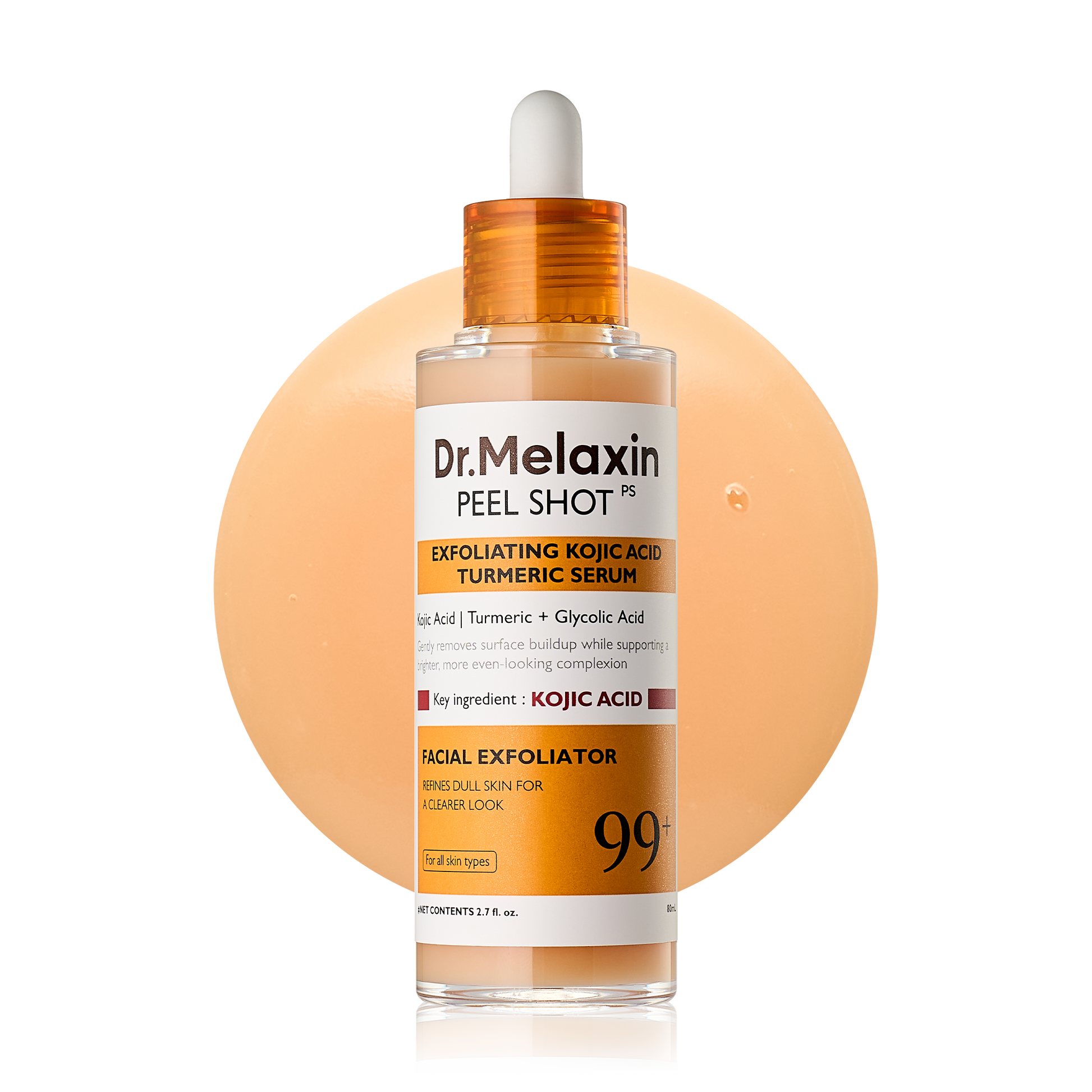 Dr. Melaxin Peel Shot Exfoliating Kojic Acid Turmeric Serum 80 ml - sérum exfoliant à l'acide kojique et curcuma