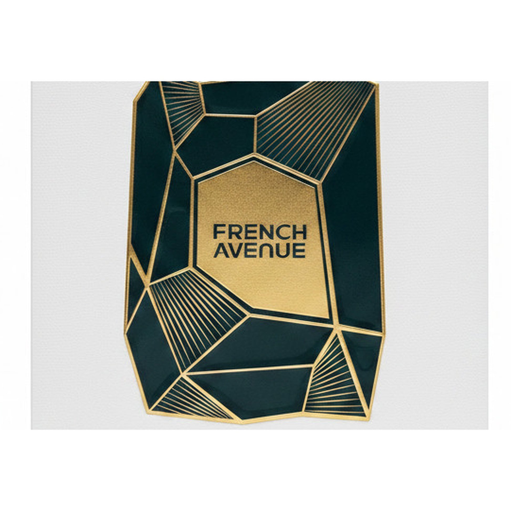 French Avenue Aether Extrait de Parfum 100ml - emblème doré gros plan
