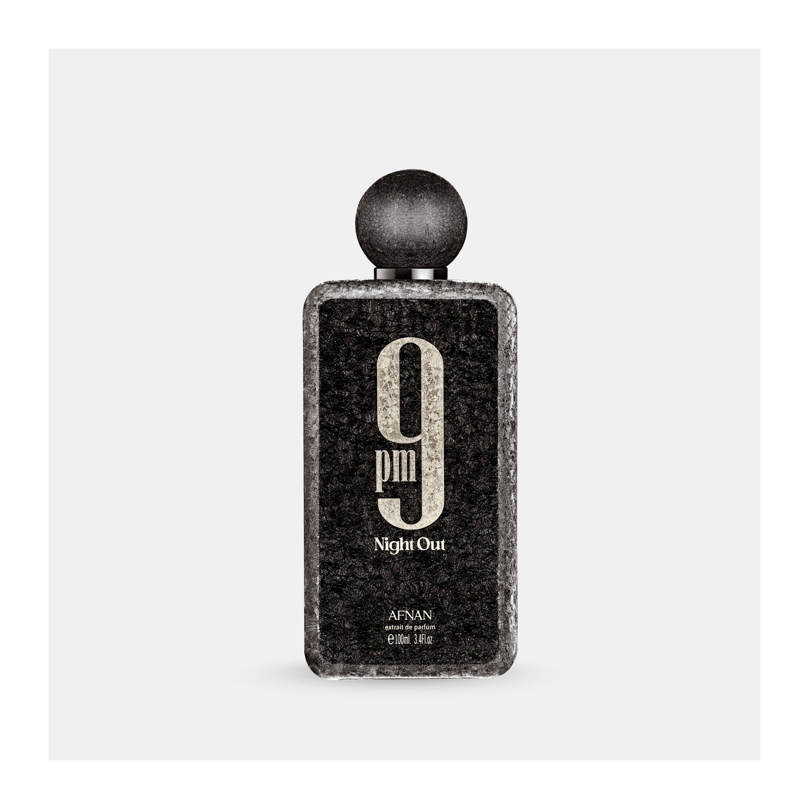 9pm Night Out Afnan Extrait de Parfum 100 ml - flacon noir texturé