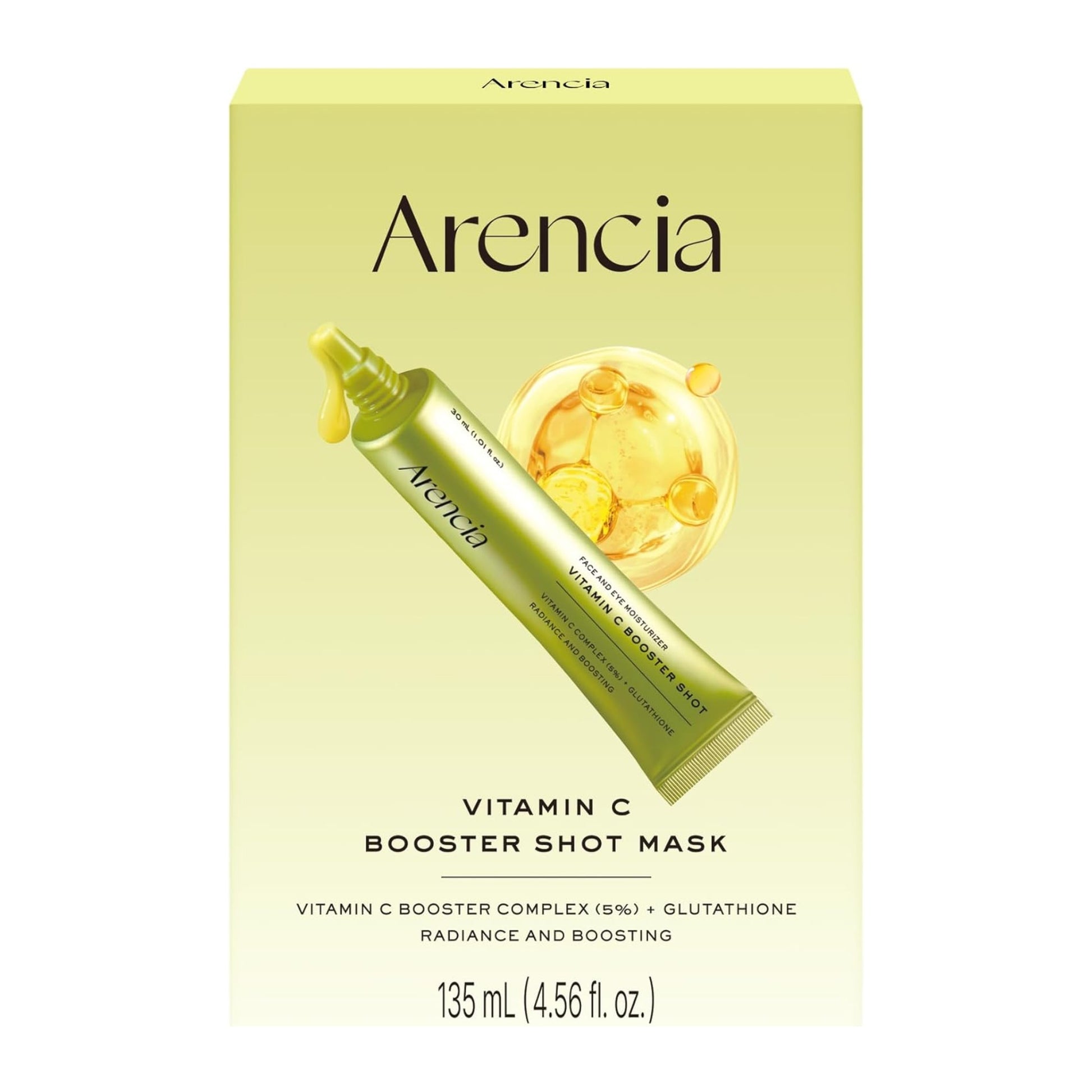 Arencia Vitamin C Booster Shot Mask 135 ml - masque éclat vitamine C glutathion