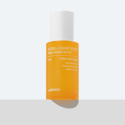 Détail de l'étiquette du sérum coréen à la niacinamide Celimax