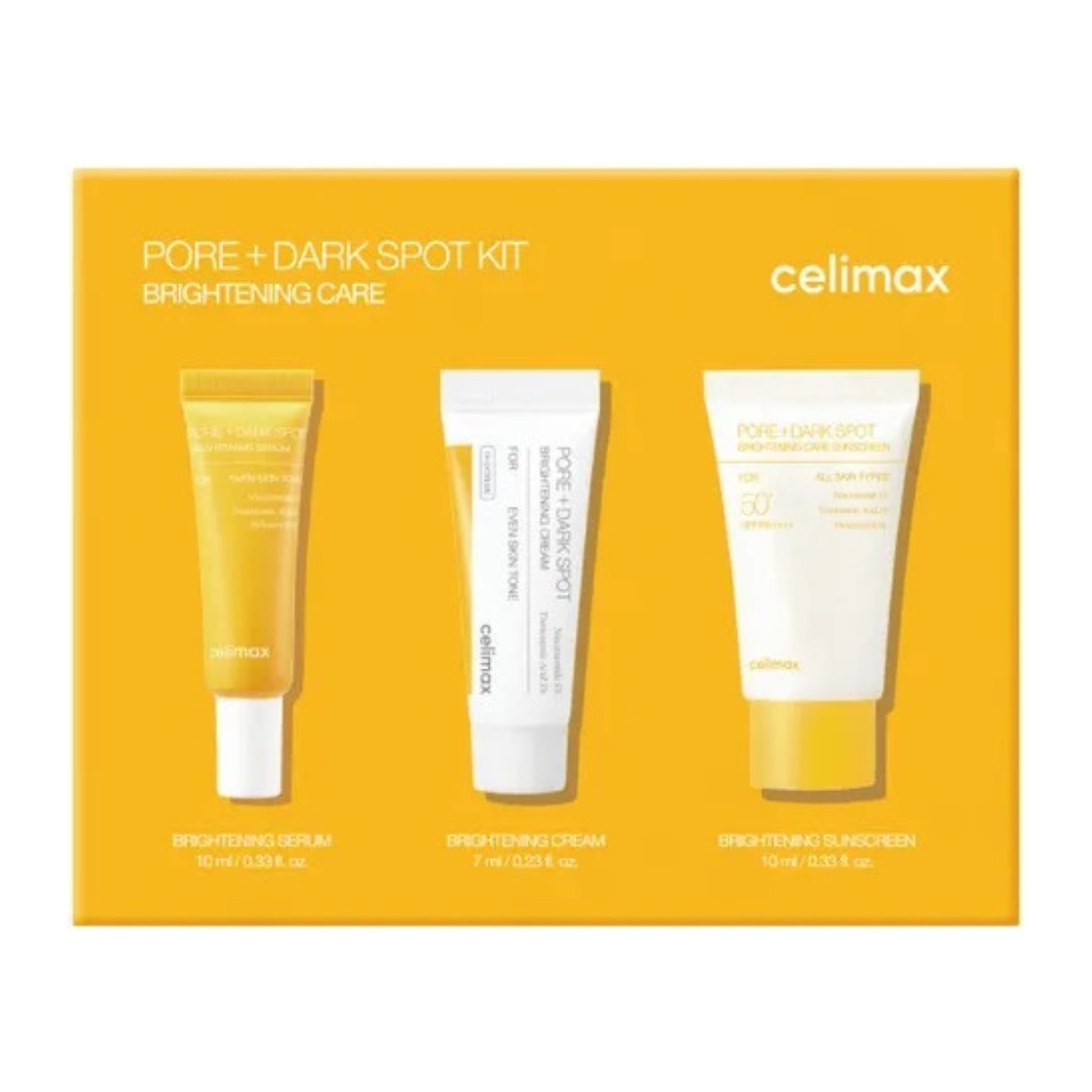 Celimax Pore + Dark Spot Kit - coffret découverte routine anti-taches coréenne