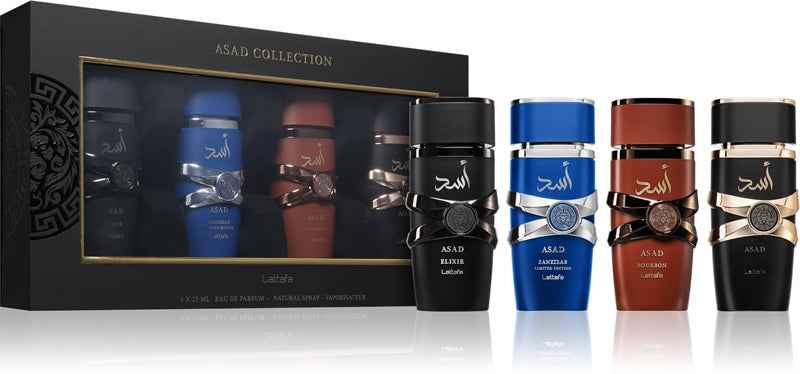 Coffret cadeau Asad Collection 4 X 25 ml - Lattafa - PARFUM DUBAI STORE