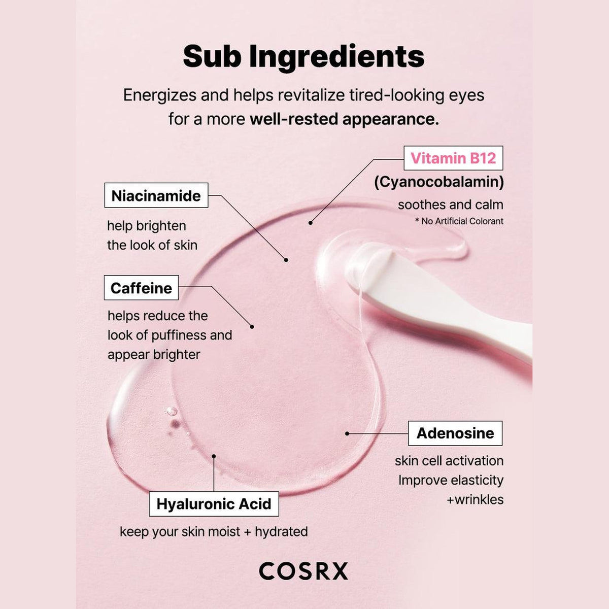 Patch yeux au collagène COSRX en hydrogel, détail de la texture