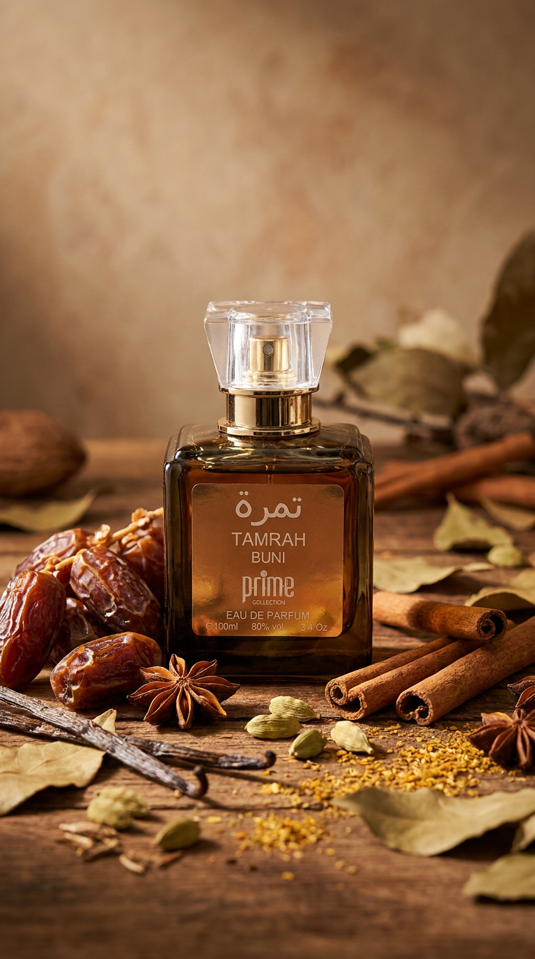 Eau de parfum Tamrah Buni 100 ml - Senteur Khamrah Qahwa de la Prime Collection