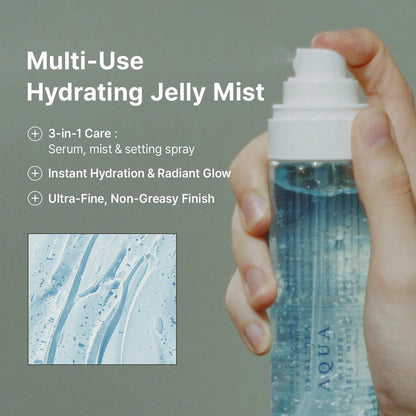 Texture gelée bleutée de la brume visage hydratante Dr. Althea
