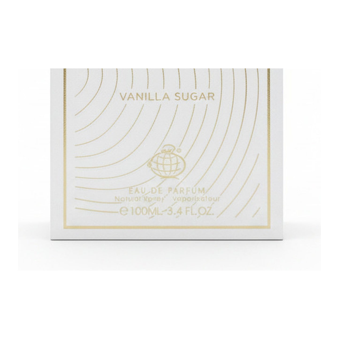 Fragrance World Elysia Vanilla Sugar Eau de Parfum 100 ml - détail contenance 100 ml et logo Fragrance World