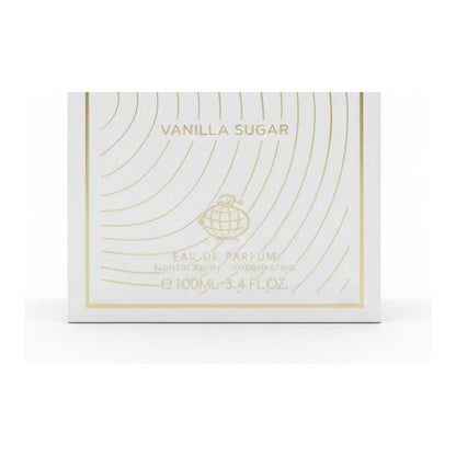 Fragrance World Elysia Vanilla Sugar Eau de Parfum 100 ml - détail contenance 100 ml et logo Fragrance World