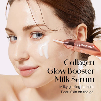 Medicube Collagen Glow Booster Serum 15 ml présenté avec sa boîte