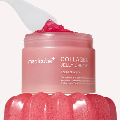 Texture gelée transparente de la Medicube Collagen Jelly Cream