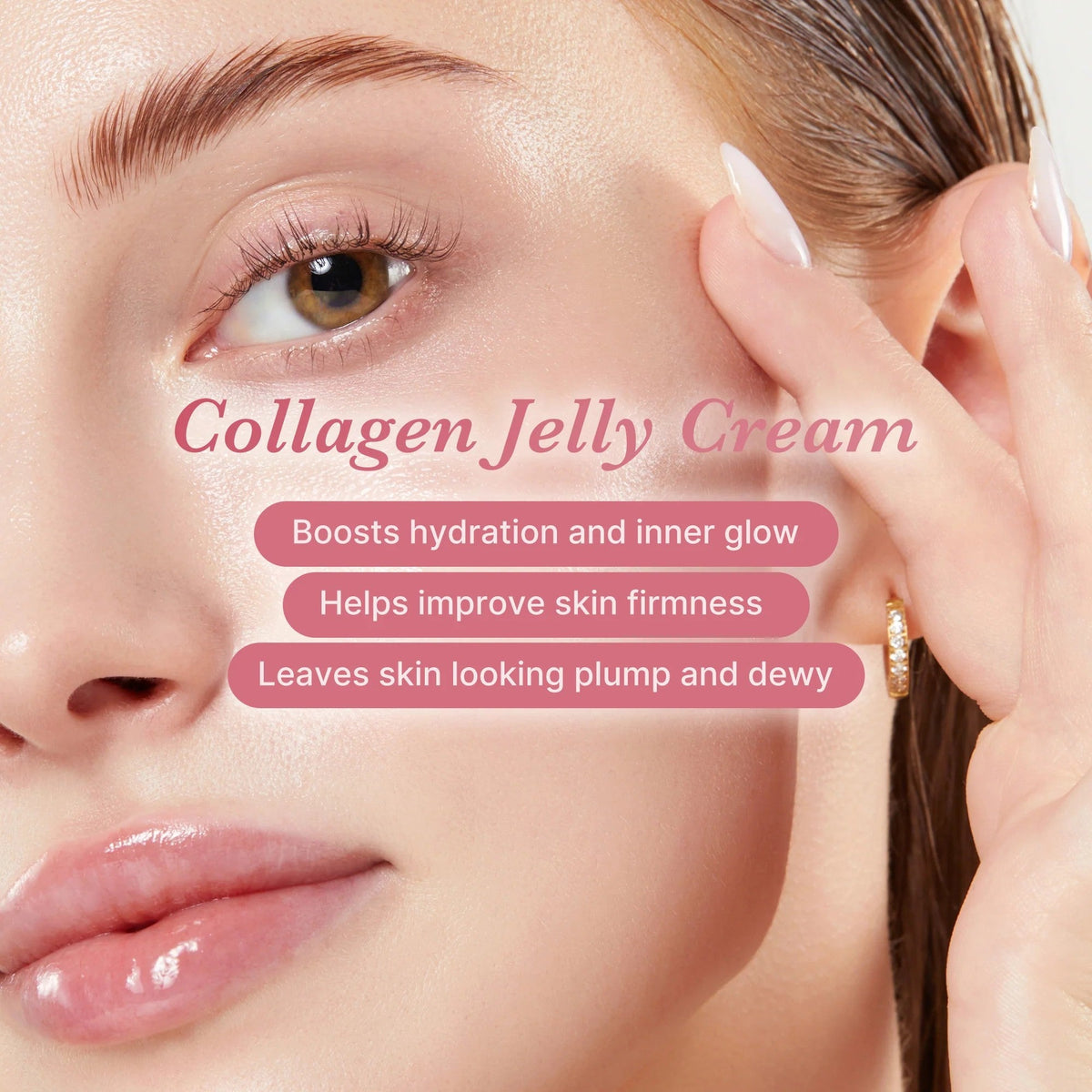 Crème visage Medicube Collagen Jelly Cream, détail de l'emballage 50 ml