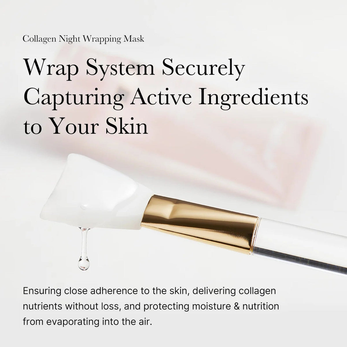 Texture gel du masque Collagen Night Wrapping Mask de Medicube