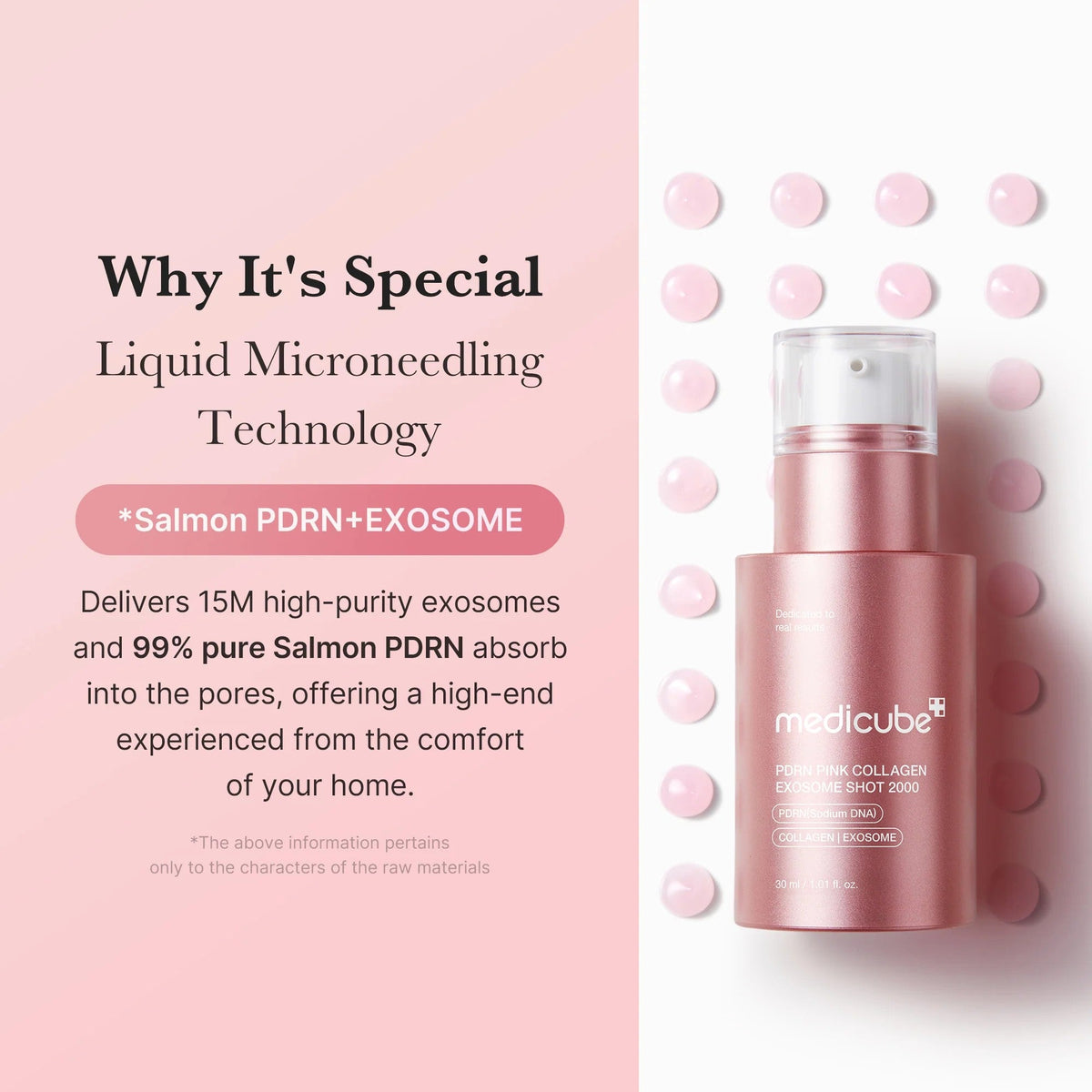 Texture fluide et rosée du sérum PDRN Medicube déposée sur la peau