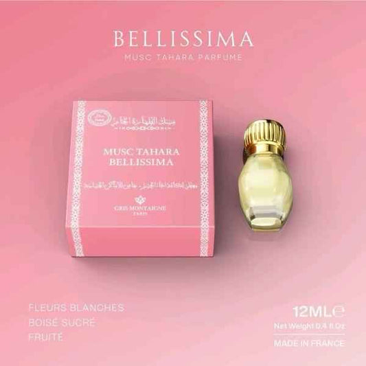 Musc Tahara Bellisima 12 ml - Gris Montaigne - PARFUM DUBAI STORE