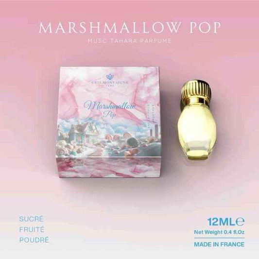 Musc Tahara Marshmallow Pop 12 ml - Gris Montaigne - PARFUM DUBAI STORE