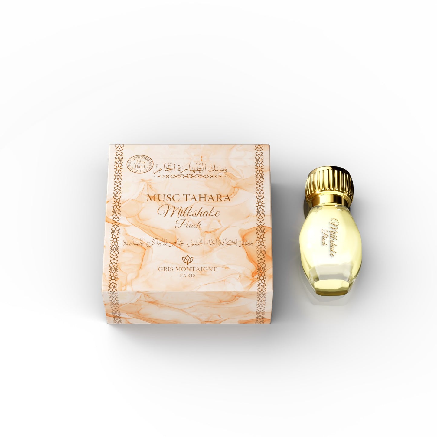 Musc Tahara Milkshake Peach 12 ml - Gris Montaigne