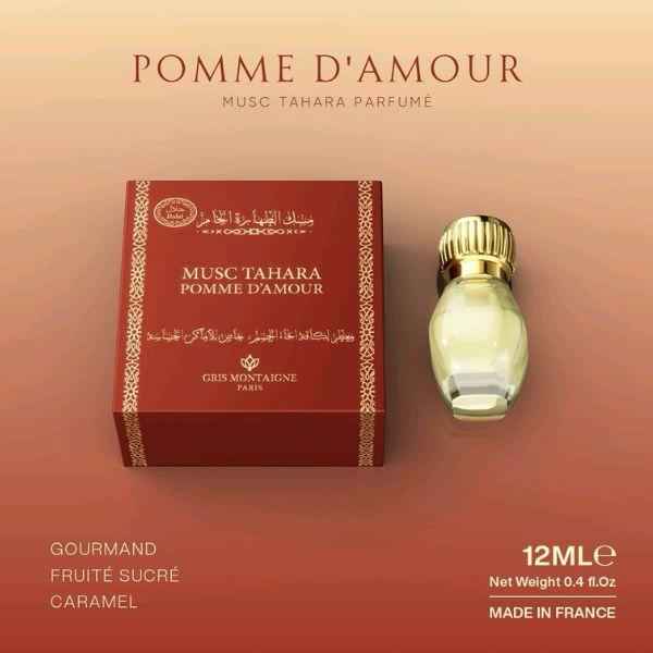 Musc Tahara Pomme d’Amour 12 ml - Gris Montaigne - PARFUM DUBAI STORE