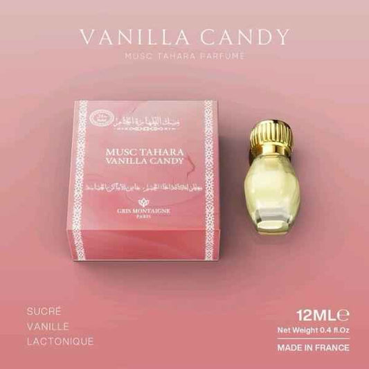 Musc Tahara Vanilla Candy 12 ml - Gris Montaigne - PARFUM DUBAI STORE