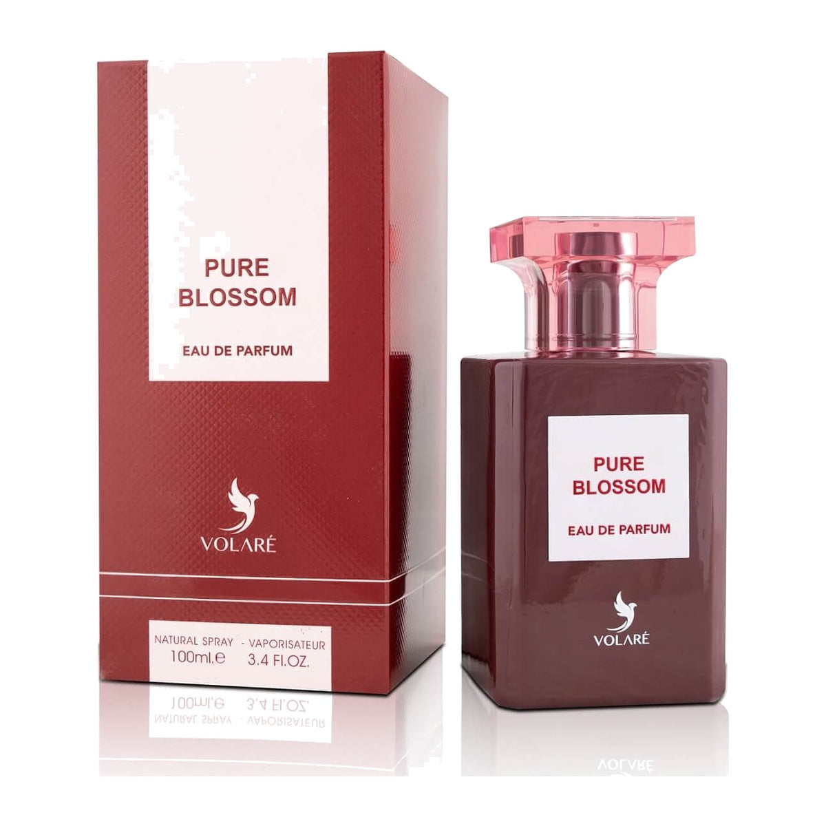 Pure Blossom 100 ml - Volaré, flacon et étui - PARFUM DUBAI STORE