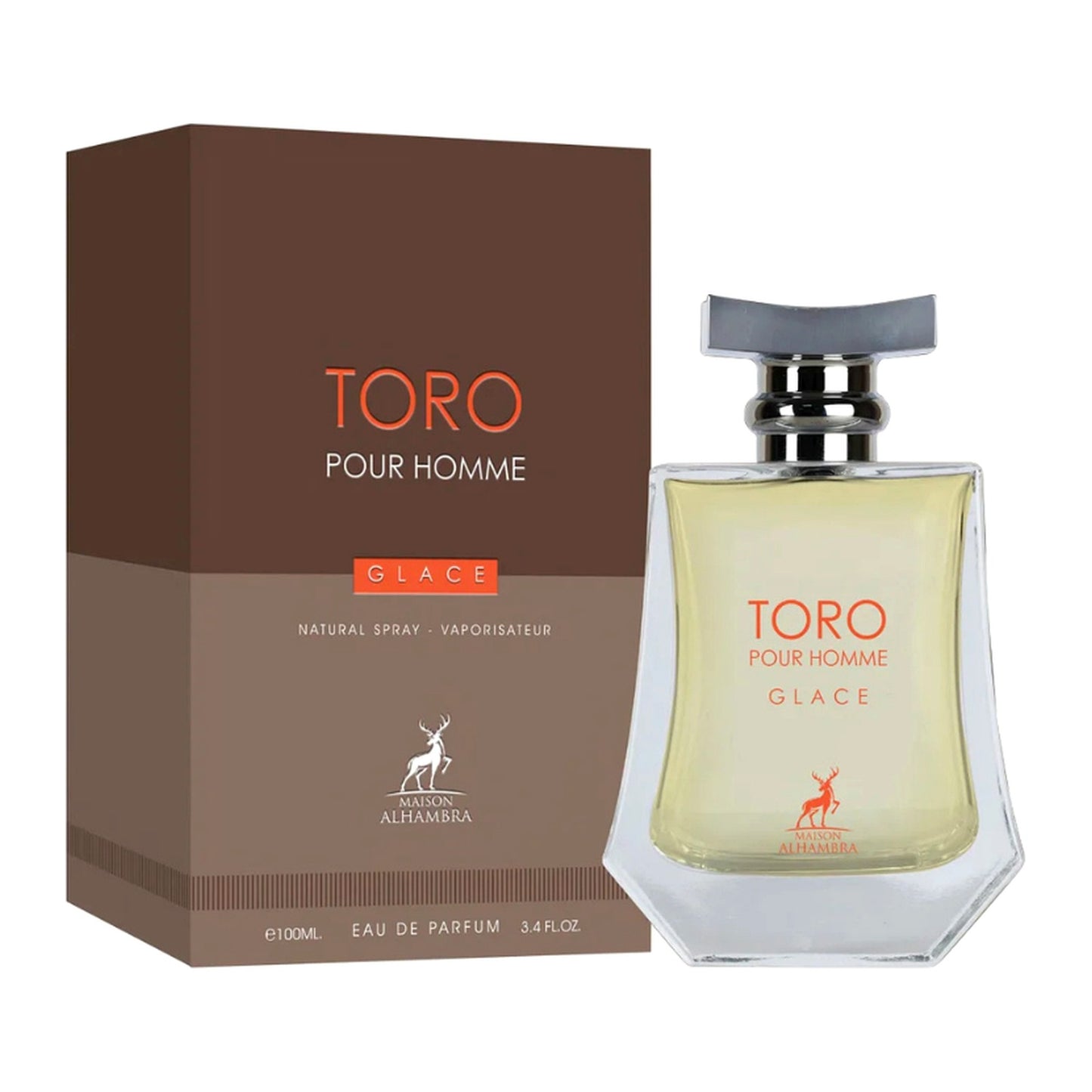 Eau de Parfum Toro Pour Homme Glace 100 ml Maison Alhambra - flacon studio