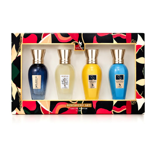 Coffret Volaré Discovery Set 4x25ml - Milano 22, Bronco Mexican, Esta Oro, Esta Puro